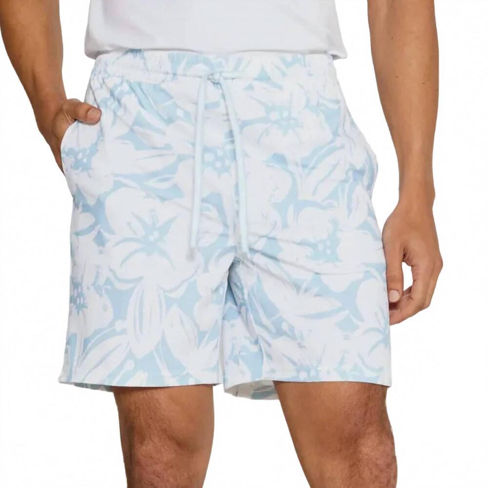 NEW 7DIAMONDS crew pull on swim trunk in light blue